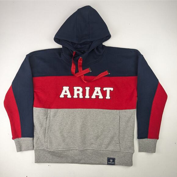Ariat Other - Ariat Rabere Team Red White & Blue Hoodie - Youth 10-12